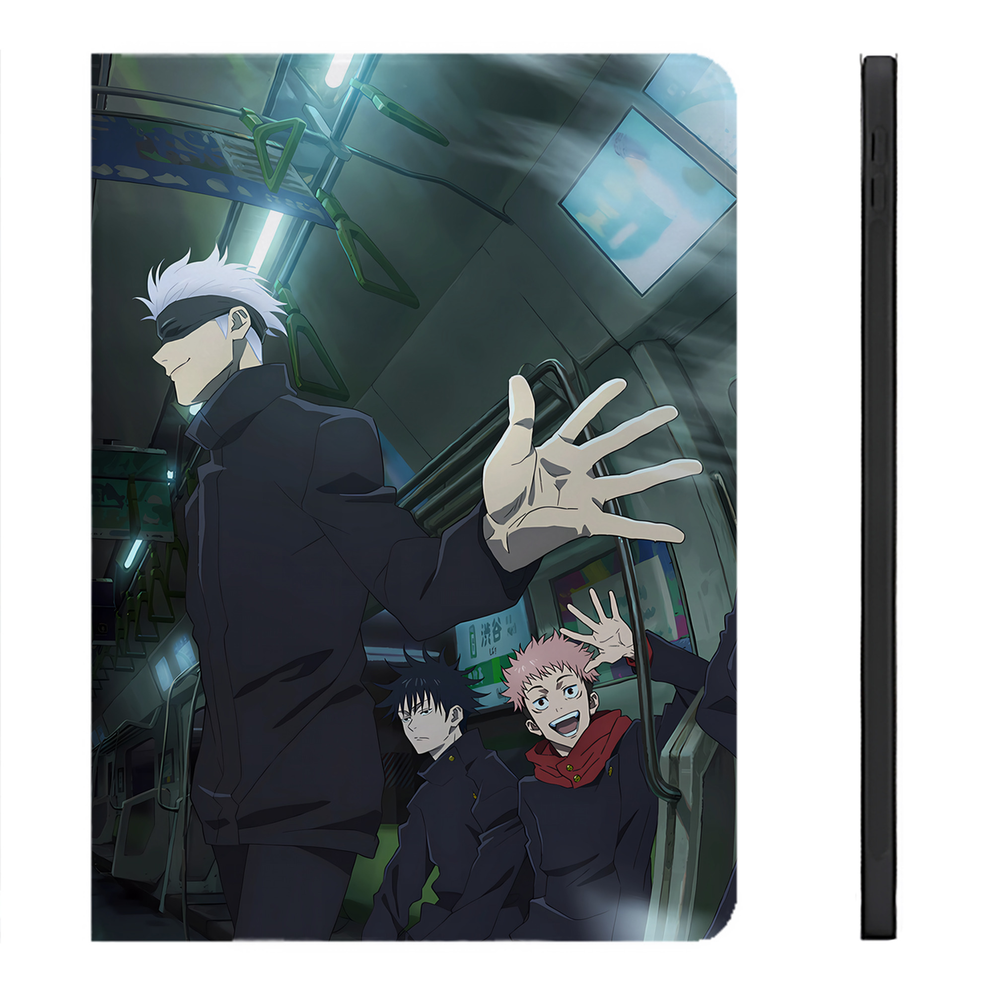 （画像用） 呪術廻戦 Jujutsu Kaisen IPadケース ペンホルダー付き ブックスタイルデザイン